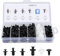 DOCAS 100 Pcs Rivet Clips Plastique, Rivet Plastique Fixation （modèle 1）