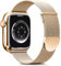 Higgs Ersatzarmband Kompatibel mit Apple Watch Armband 46mm 45mm 44mm 49mm 42mm Damen/Herren, Dual Magnet Einstellbar Armbänder für iWatch SE Series 10 9 8 7 6 5 4 3 2 1, RoséGold Edelstahl Metall