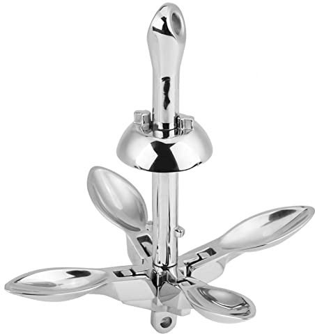 Grapnel, Faltanker Bootsanker Edelstahl für Marine Yacht