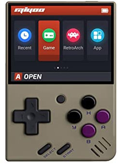 Miyoo Mini consola de juegos de mano, consola retro portátil de 2.8 pulgadas, consola retro de código abierto con tarjeta de 64 GB y más de 7000 juegos