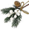 Morofme 8 picchetti di Natale artificiali, bianchi, bacche di pino, ramoscelli di pino, coni, spray per l'inverno, vacanze, per decorazioni natalizie, ghirlanda, artigianato, albero Xmas
