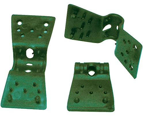 Tenax Clips Rete 3,5 cm Verde, Scatola da 500 Clips, Clips per Il Fissaggio di reti tessute frangivista e ombreggianti