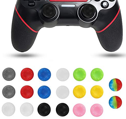 20 Stück Allgemeine Joystick-Kappen für One/360/Switch, Controller-Zubehör, Silikonmaterial, rutschfeste Joystick-Kappen-Hülle Ersetzen