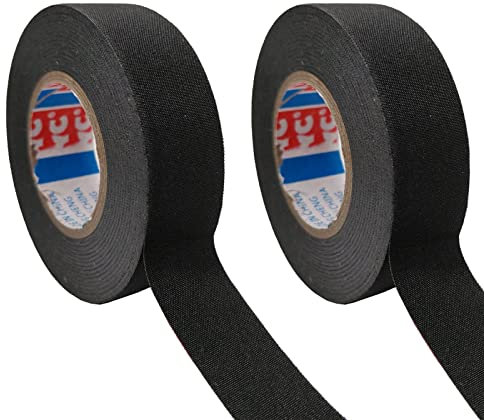 CTForest 2 Stück Industrie Gewebeband, Panzerklebeband, Isolierband, Geeignet für die Reparatur von Autos und Motorrädern(25M)