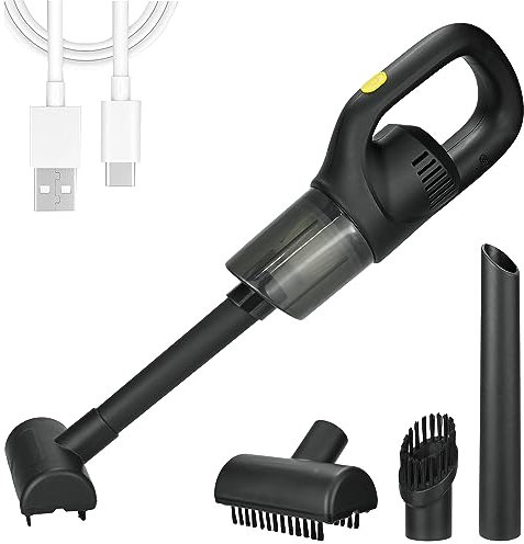 CECOMBINE Car Vacuum Cleaner Cordless, 120W Rechargeable 10000PA Handheld Vacuum Cleaner, Lightweight Hand Vacuum Duster for Car/Pet/Keyboard/Laptop/Computer/Desk