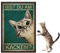 Bist du am kacken Katze Bild Poster, Lustige Wanddekoration für Bad WC Toilette Klo Gäste-WC, mit witzigem Spruch, Vintage Katze Bad Wanddekoration ohne Rahmen Toilette Deko (20cm*30cm) (1)