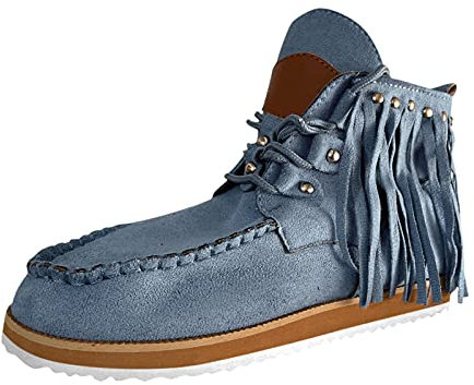 Stivali Alti sopra Il Ginocchio Nero Zip Stivali di Stivali Estivi Donna Traforati Morbidi Bianchi Stivali Gomma Donna Stivali Cowboy Donna 35 Sandali Donna con Tacco e Plateau 4-Blu 6.99
