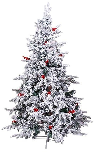 albero di natale con luci incorporatecumulo di neve albero di natale pino di natale innevato(Color:210cm)