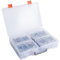 ADVcer 800-1200 Kartenaufbewahrungsbox, transparente Sammelkartenhalter, Tragetasche, 1+4 Kartendeck-Box für MTG, Yu-Gi-Oh Spielekarten, Baseball Football NBA Sportkarten (L-14,3 x 10,6 x 2,92, S-16,5