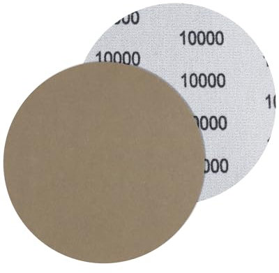 Bolatus Lot de 5 feuilles de papier abrasif 125 mm - Grain 10 000 - Disques abrasifs secs et humides - Pour voiture, métal, bois