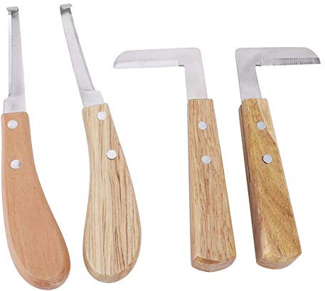 LiebeWH Couteau à Sabot de Bovin à Lame Droite, Couteau à Sabot, Couteau à Sabot, Lame Droite, Outil de Coupe pour Gaucher et Droitier pour Bovins et Chevaux