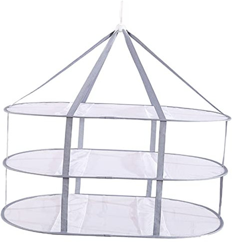 CAXUSD Tendedero de Tres Niveles tendedero de Ropa Plegable escurridor de Ropa Multipurpose Hanger Multi Purpose Hanger Secado de Ropa práctico Soporte de Secado Pliegue