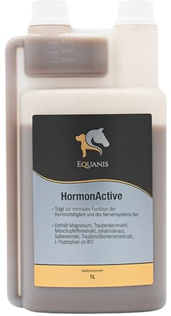 Equanis HormonActive - Natürliche Unterstützung mit Mönchspfeffer, Magnesium, Traubenkernmehl, Johanniskraut, Tryptophan, B12, Traubensilberkerzenextrakt und Salbei