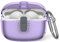 Custodia protettiva per JBL Vibe Beam, MOWYEOK trasparente TPU serratura di sicurezza, applicabile al JBL Vibe Beam/JBL Wave 200TWS auricolari, con moschettone (viola trasparente)