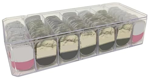 Daily Contact Lens Organizer 7 Grids Clear Plastic Organizer Box With Lid Dustproof Storage Box For Daily Colored Disposable Contact Lenses