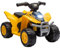 AIYAPLAY Quad électrique pour Enfant sous Licence Caterpillar véhicule à Batterie 6V 2,8 km/h avec klaxon, phares LED, démarrage par Un Bouton, pour 18-36 Mois, Jaune