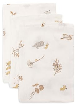 Jollein Waschlappe Baby - Riverside - 3er Pack - 15x20cm - 100% Baumwolle - Waschhandschuh Baby - Oeko-TEX Zertifiziert