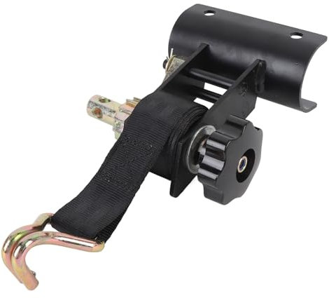 PerGar Leiterregal -Ratschengurt, Schwarze Einziehbare Ratschenkrawatten -Gurt -Dachregal für Dachrohr