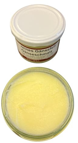 Gänsefett/Gänseschmalz im Glas hausgemacht in der fränkischen Handwerksmetzgerei (170g)