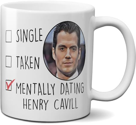 Mugtime TM - Henry Cavill Mug Mentally Dating Coffee Cup Tea Funny Ceramic 11oz 320ml