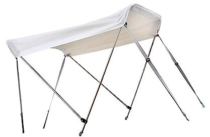 Toldo Bimini para barco con correas ajustables, toldo plegable para barcos inflables