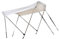 Toldo Bimini para barco con correas ajustables, toldo plegable para barcos inflables