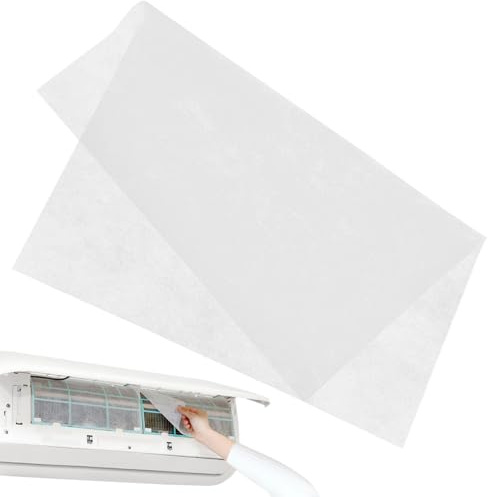Operitacx Self-Adhesive Air Conditioner Dustproof Filter Paper Sheet 15.4X13.4 Inch 10 Pack Air Outlet Purification Screen for Home and Car Use
