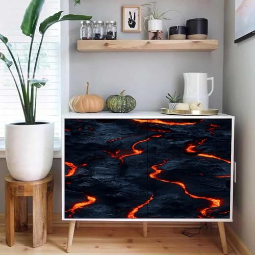 Generisch selbstklebende tapete 44wX100Lcm Magama-Riss klebetapete Selbstklebendes Wanddekor für Wohnzimmer oder Schlafzimmer – langlebig, modern und rückstandsfrei O5-10-107