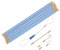 LIFKOME 1 Ensemble Place de en fibre de verre ruban de poisson en fibre de verre kit de passage de fil électrique kit de traction de bande de poisson tire-fil fibres de verre Bleu