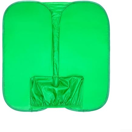 Tragbarer faltbarer Greenscreen Stuhl Hintergrund mit Doppelpaneelen, knitterfreies Polyestergewebe, leicht und einfach zu transportieren mit Aufbewahrungstasche