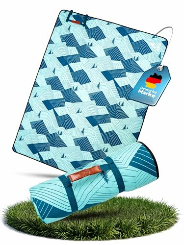 ARCTA® Picknickdecke wasserdicht 200×150?cm – Faltbare Stranddecke & Outdoor Decke für 4–6 Personen – Leichte Campingdecke mit Tragegriff – Große Picnic Blanket & Picknickdecke für Camping & Strand