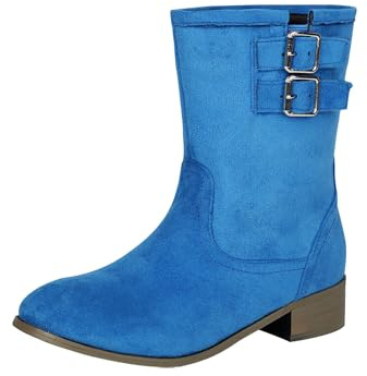 Stivali Estivi Donna Stivali Texani Donna Cowboy Western Scarpe Camperos Etnici Texani Estivi retrò Eleganti con Zip Stivaletti Morbidi Jeans