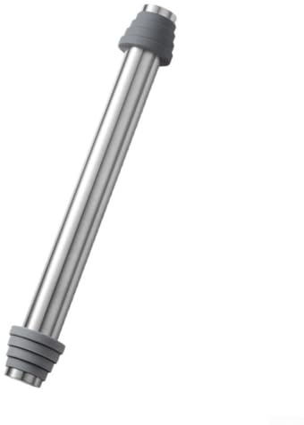 Mattarello in acciaio inox con anelli di spessore, mattarello per la cottura, per impasti uniformi per pizza, biscotti, pasta