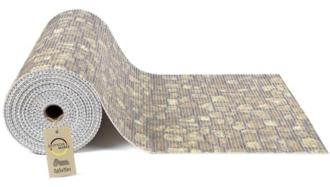 Bestlivings Weichschaummatte auf Rolle 1500x80cm (15 Meter) Bruchstein Beige – Bodenschutz rutschfest schalldämmend, Stärke ca. 5mm – Zuschneidbar – ÖKO-TEX