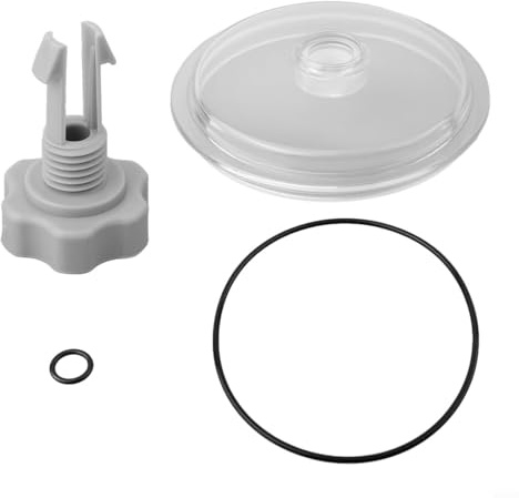Allthingstore Set di coperchio e valvola per filtro a sabbia Intex SF80110-1 da 30,5 cm, con guarnizione ermetica, colore grigio