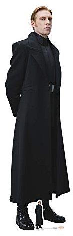 STAR CUTOUTS Offizieller Star Wars The Last Jedi General Hux Pappaufsteller, Domhnall Gleeson, Lebensgroß, Schwarz, Karton, Star-Wars-Figur-Aussparung, Cutout, Pappaufsteller