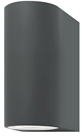 Außenleuchte Außenlampe Außenwandleuchte Wandleuchte Wandlampe Wasserdicht Antrazit für innen und Außenbereich up & downGU10 2x Fassung
