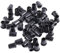 50pcs Nylon Schwarz Led Halterung Leuchtdioden Halter Klipp Lünette Befestigung Led Fassung 3/5/8/10mm (5mm)