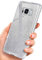 ONEFLOW Glitter Case kompatibel mit Samsung Galaxy S8 Hülle Glitzer Stoßfest, Silikon Schutzhülle dünn, Handyhülle Diamant Strass, Glitzerhülle mit Bling Sparkle - Silber