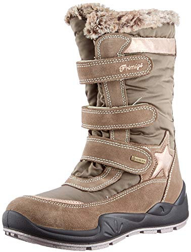 Primigi PWIGT 63828, Stivali da Neve, Bambine e Ragazze, Beige (Marmotta Pietra), 28 EU
