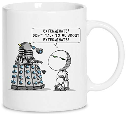 Dalek Adams Mashup - Dalek Keramik Weiß Tassen Kaffeebecher Cup Mug