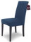 Scheffler Home Premium Stuhlhusse Mia Blau 4er Set Stretch Husse für Schwingstühle Waschbarer Microfaser Bezug mit blickdichter Struktur als stilvoller Stuhlüberzug – Öko-Tex Zertifiziert