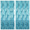 KatchOn, XtraLarge, Blauer Folien-Fransenvorhang, 90 x 200 cm, Blauer Hintergrundvorhang für Unterwasser-Party-Dekorationen, Ozeanhintergrund, blaugrüne Luftschlangen für