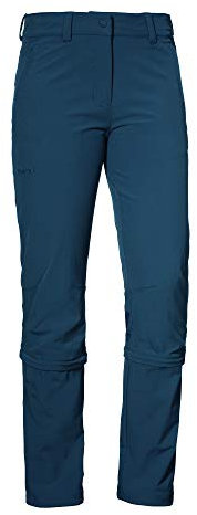 Schöffel Damen Pants Engadin1 Zip Off, elastische Damen Hose mit Zip-Off Funktion, kühlende und schnell trocknende Outdoor Hose für Frauen, dress blues, 48