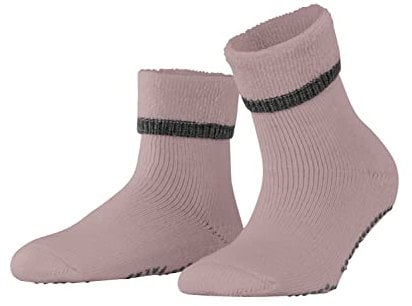 FALKE Women's Cuddle Pads X-Mas W HP Cotton Wool Grips On Sole 1 Pair Slipper Sock, Red (Rosewood 8490), 2.5-5