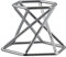 Hexagon Display Stand Geode Mineral aus aus Halter Galvani, Silver