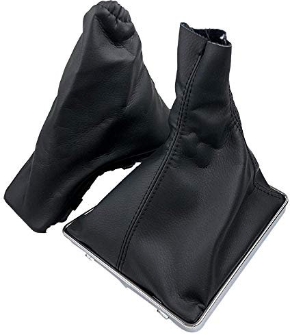 WYTXH Pomo de cambio de marchas, palanca de cambios, polaina, freno de mano, antideslizante, cubierta de bota de estacionamiento, funda, collar, apto para Opel ASTRA H, estilo de coche, combinación