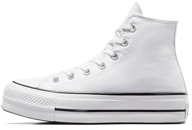 Converse Women's Chuck Taylor All Star Lift Gymnastics Shoe, White/Black/White, 13 UK