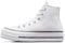 Converse Women's Chuck Taylor All Star Lift Gymnastics Shoe, White/Black/White, 13 UK