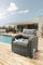 Destiny Loungesessel Santa PONSA Deluxe 79x79x73cm, grau meliert